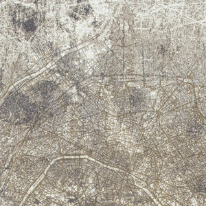 HomeRoots 6' X 8' Gray and White Abstract Area Rug - Non-Skid Backing, Contemporary Design for Modern Spaces 551774