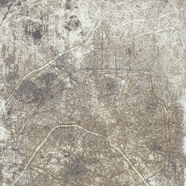 HomeRoots 6' X 8' Gray and White Abstract Area Rug - Non-Skid Backing, Contemporary Design for Modern Spaces 551774