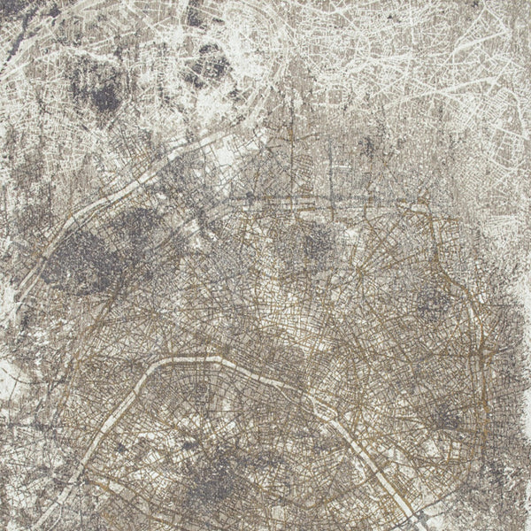 Homeroots 7' X 9' Gray And White Abstract Non Skid Area Rug  100% Pet 551775