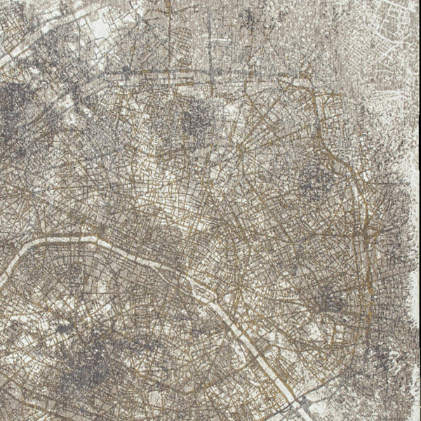 Homeroots 8' X 11' Gray And White Abstract Non Skid Area Rug  100% Pet 551776