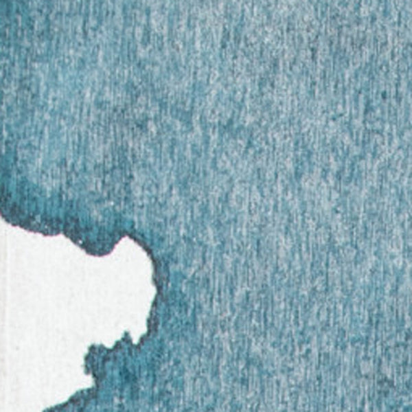 Homeroots 6' X 8' Blue And Gray Abstract Non Skid Area Rug  100% Pet 551812