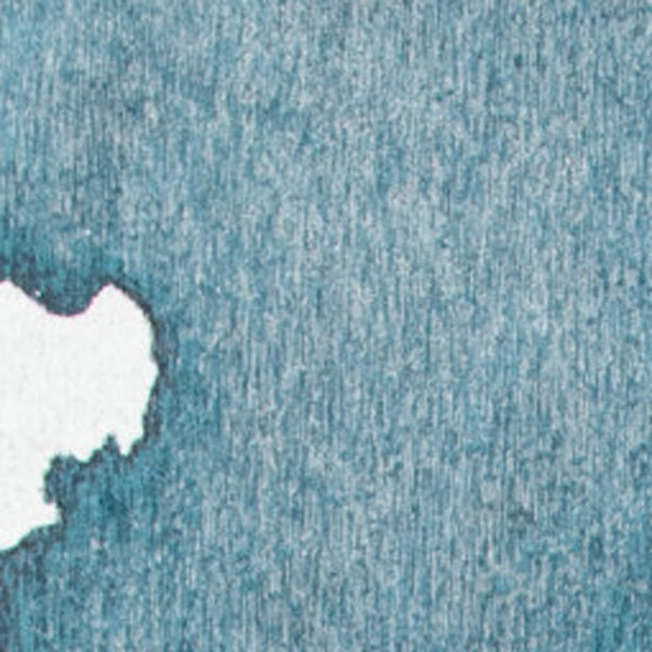 Homeroots 7' X 9' Blue And Gray Abstract Non Skid Area Rug  100% Pet 551813