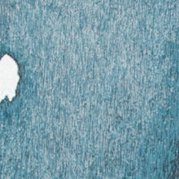 HomeRoots 9' Modern Blue and Gray Abstract Area Rug - Non-Skid, Durable for High-Traffic Spaces, Stylish Décor 551815