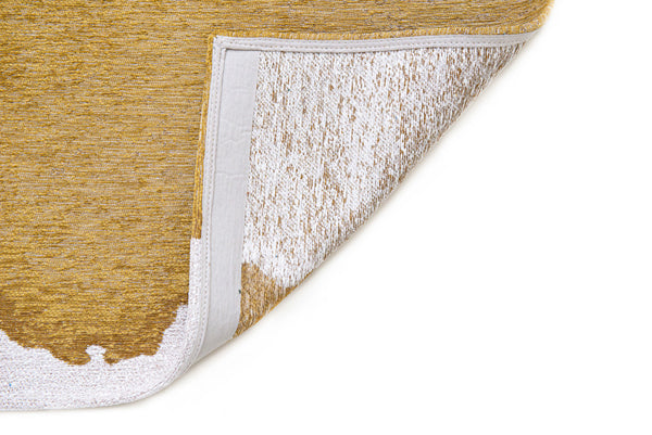 Homeroots 6' X 8' Gray And Yellow Abstract Non Skid Area Rug  100% Pet 551820