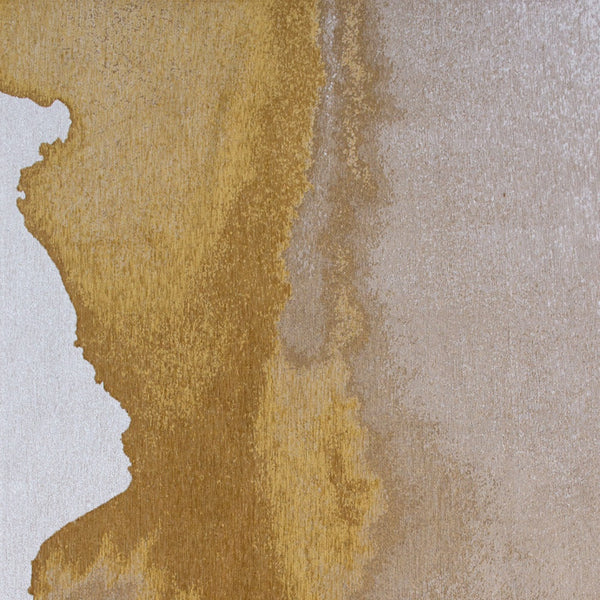 Homeroots 6' X 8' Gray And Yellow Abstract Non Skid Area Rug  100% Pet 551820