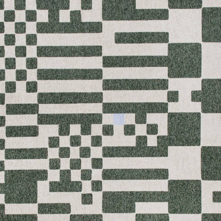 7 X 9 Geometric Area Rug Washable Recycled Pet Fibers Bold Living Room Accent
