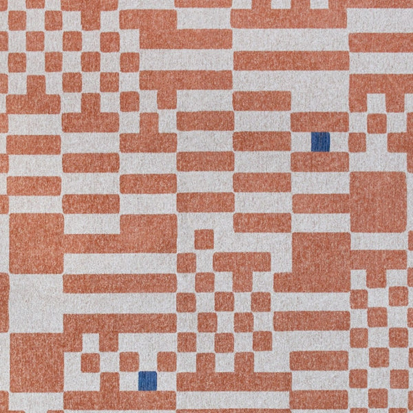 HomeRoots 9' Bold Blue and Red Geometric Non-Skid Area Rug - Modern Style for Living Rooms & Dining Spaces 551861