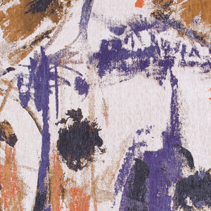 Homeroots 3' X 5' Purple And White Abstract Non Skid Area Rug  100% Pet 551862