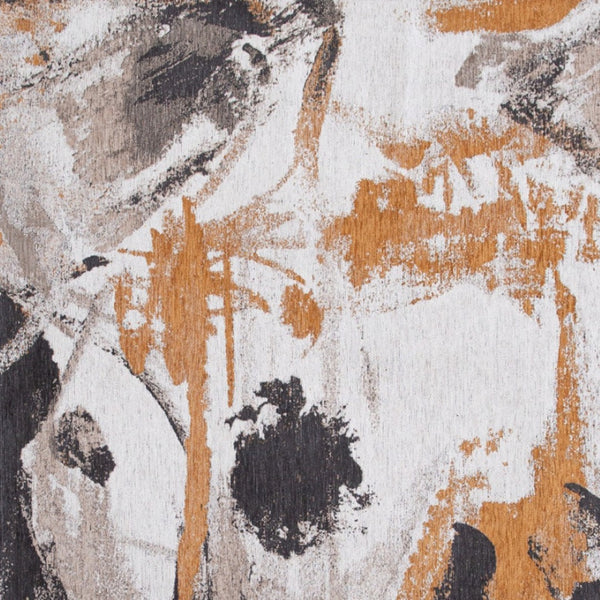 HomeRoots 3' X 5' Gray and White Abstract Non-Skid Area Rug - Modern Design for Entryways and Kitchens! 551869
