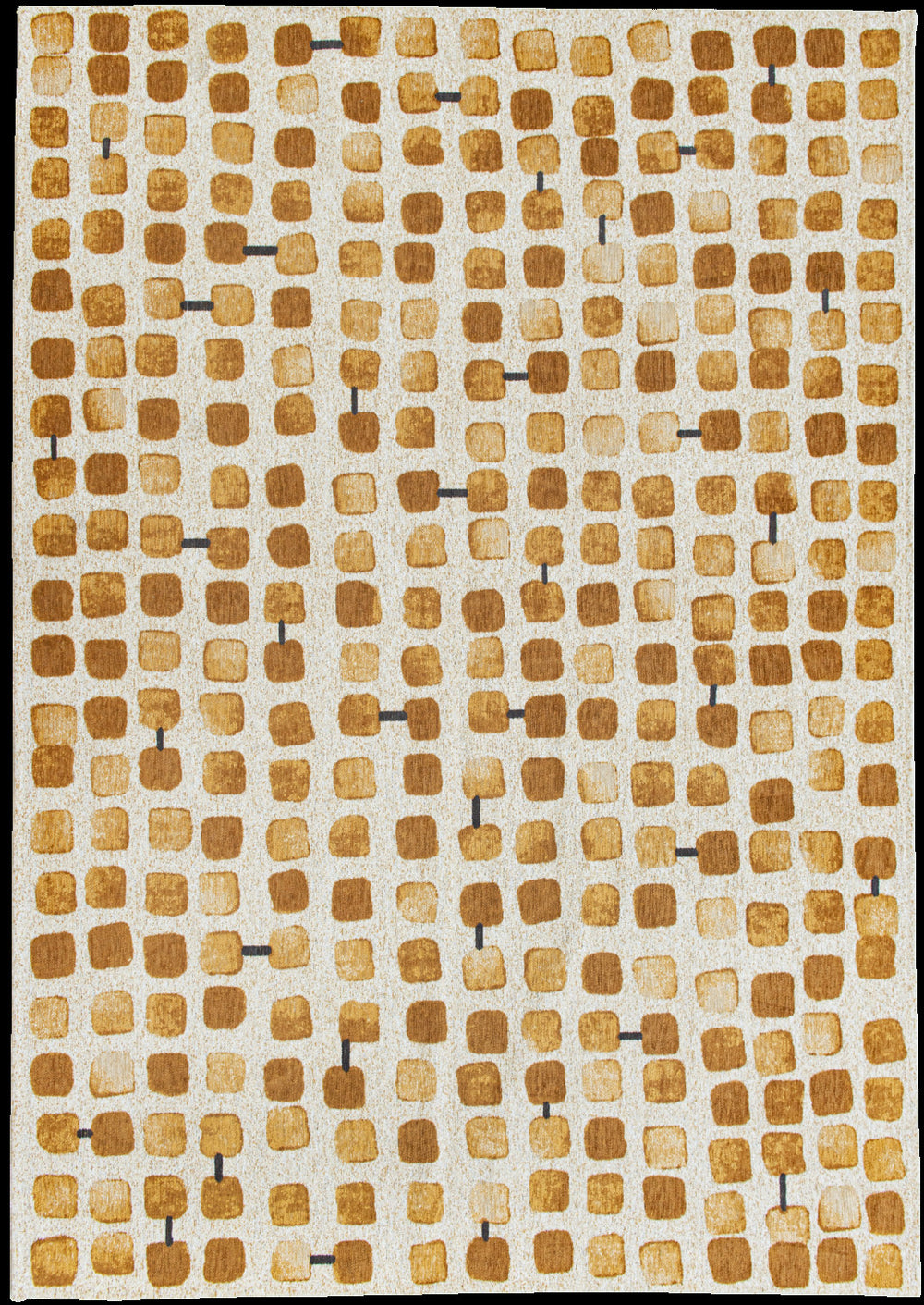 Homeroots 10' Brown And Beige Geometric Non Skid Area Rug  100% Pet 551877