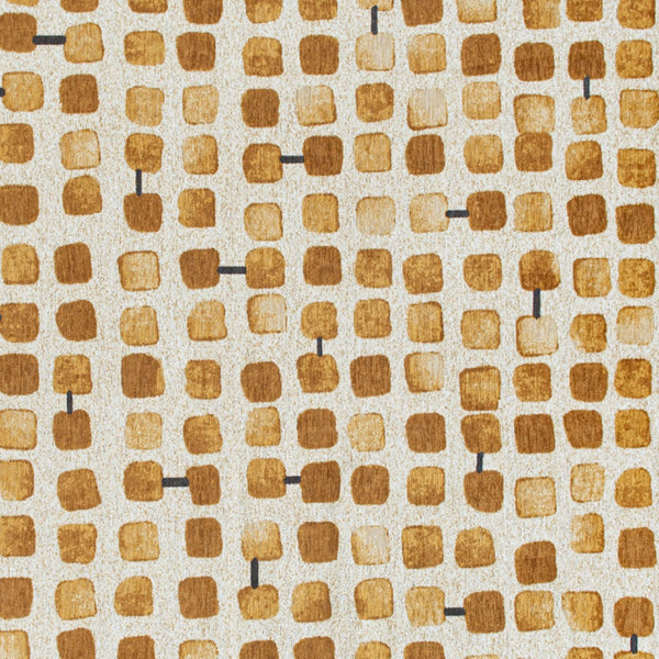 Homeroots 7' X 9' Brown And Beige Geometric Non Skid Area Rug  100% Pet 551880