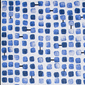 Homeroots 10' Blue Geometric Non Skid Area Rug  100% Pet 551886