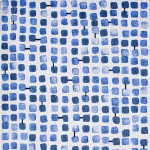 Homeroots 8' X 11' Blue Geometric Non Skid Area Rug  100% Pet 551890