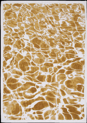 Homeroots 5' X 7' Yellow And Brown Abstract Non Skid Area Rug  100% Pet 551896