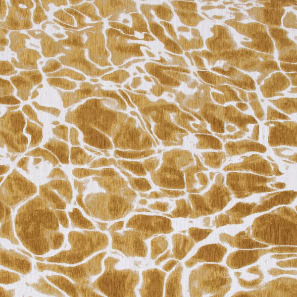 Homeroots 5' Yellow And Brown Round Abstract Non Skid Area Rug  100% Pet 551901