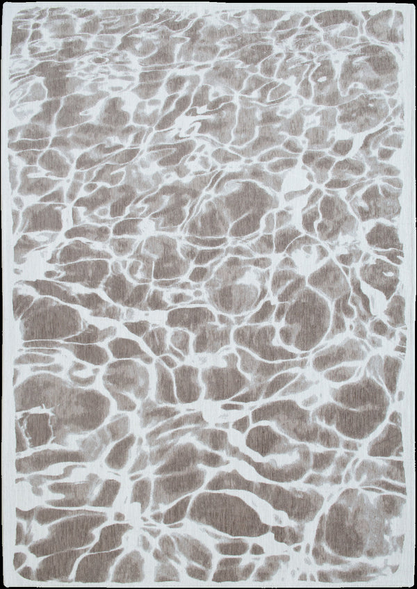 Homeroots 6' X 8' Gray Abstract Non Skid Area Rug  100% Pet 551915