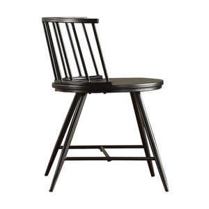 Lydford Minimalist Metal Frame Low Back Dining Chair with Glossy Mdf Seat Set of 2