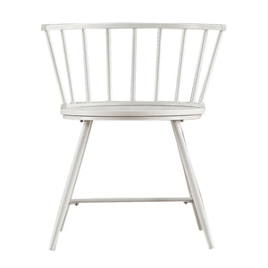 Lydford Minimalist Metal Frame Low Back Dining Chair with Glossy Mdf Seat Set of 2