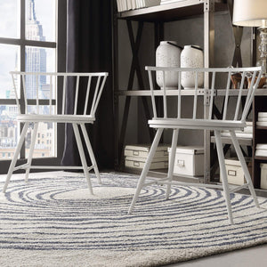 Lydford Minimalist Metal Frame Low Back Dining Chair with Glossy Mdf Seat Set of 2