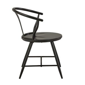 Lydford Wishbone Back Iron Dining Chair Set for Stylish Modern Interiors