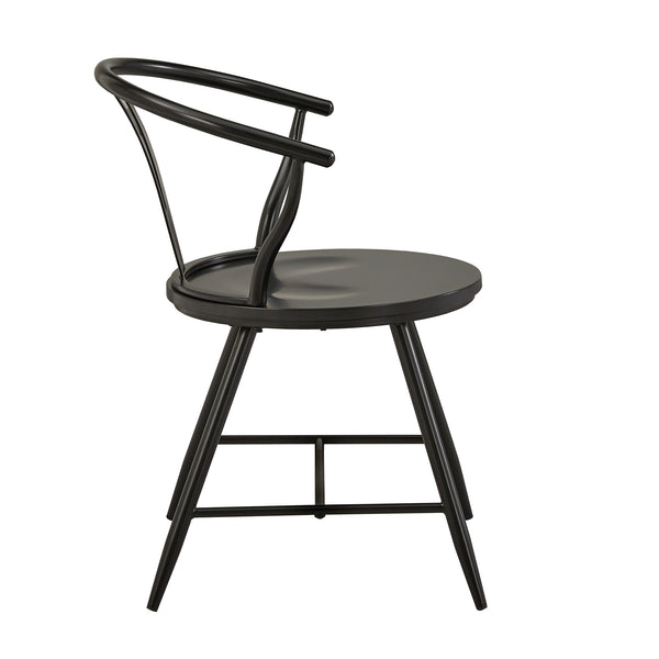 Lydford Wishbone Back Iron Dining Chair Set for Stylish Modern Interiors