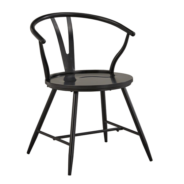 Lydford Wishbone Back Iron Dining Chair Set for Stylish Modern Interiors