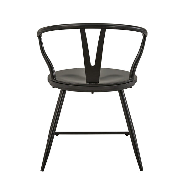 Lydford Wishbone Back Iron Dining Chair Set for Stylish Modern Interiors