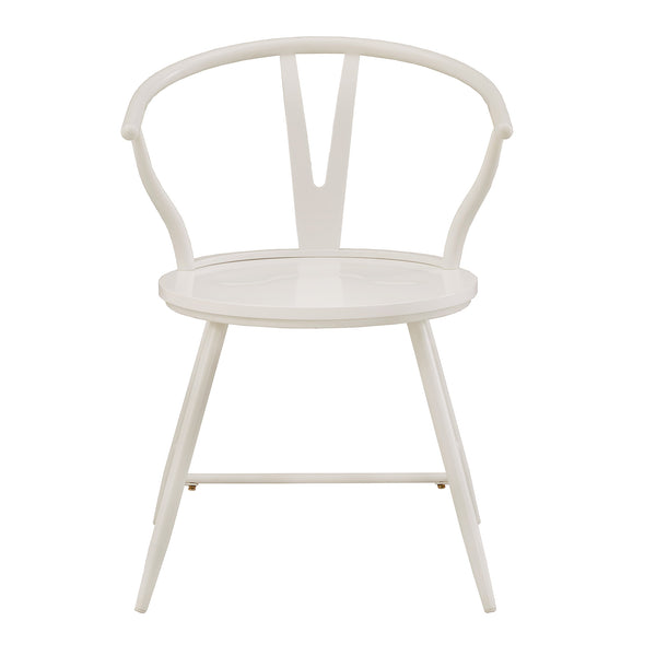 Lydford Wishbone Back Iron Dining Chair Set for Stylish Modern Interiors