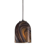 Swirl 6'' Wide 1-Light Mini Pendant - Satin Nickel 552-1MSW Elk Lighting