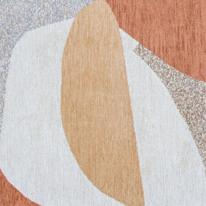 Homeroots 5' X 7' Blue And Gray Abstract Non Skid Area Rug  100% Pet 552014