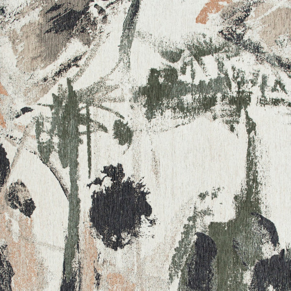 Homeroots 6' X 8' Gray And Orange Abstract Non Skid Area Rug  100% Pet 552057