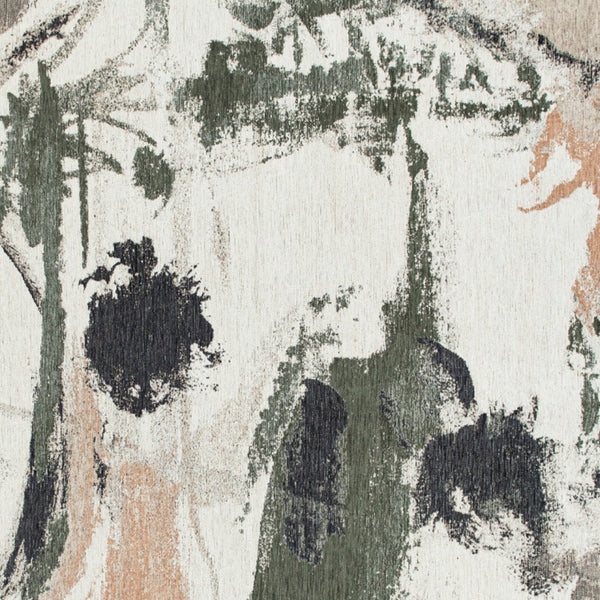 Homeroots 8' X 11' Gray And Orange Abstract Non Skid Area Rug  100% Pet 552059