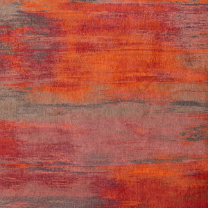 Homeroots 5' X 7' Red And Gray Abstract Non Skid Area Rug  100% Pet 552069