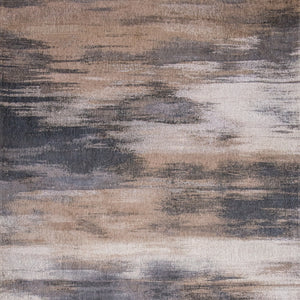 Homeroots 7' X 9' Gray And Beige Abstract Non Skid Area Rug  100% Pet 552083