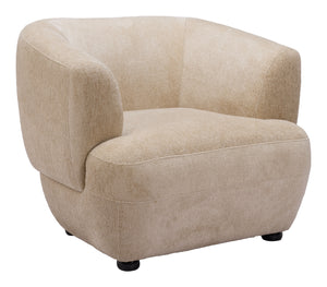 Bekker Accent Chair Golden Beige 110007 Zuo Modern