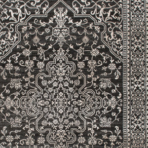 HomeRoots 5' Elegant Ivory and Gray Oriental Area Rug - Timeless Design, Durable, Stain-Resistant for Homes 8' X 10' 552151