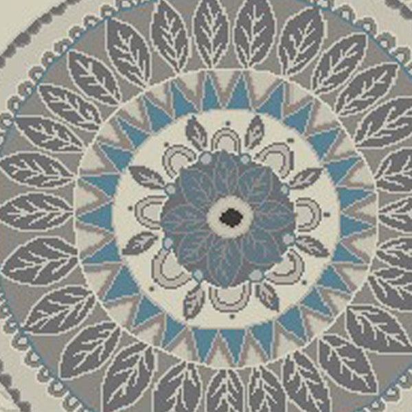 HomeRoots 5' Modern Ivory and Gray Geometric Area Rug – Soft, Stain-Resistant Design for Stylish Spaces 5' X 8' 552152