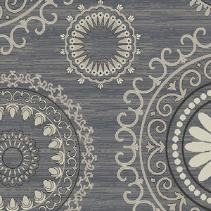 HomeRoots 5' Modern Gray and Ivory Geometric Area Rug – Stylish, Durable Design for Homes with Kids & Pets 8' X 10' 552155