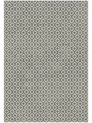 HomeRoots 5' Modern Beige and Gray Geometric Area Rug - Durable, Stylish, and Stain-Resistant for Every Home 5' X 8' 552160