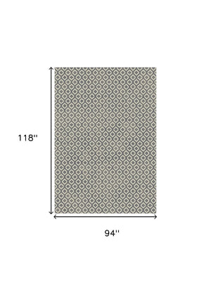 HomeRoots 5' Modern Beige and Gray Geometric Area Rug - Durable, Stylish, and Stain-Resistant for Every Home 8' X 10' 552161