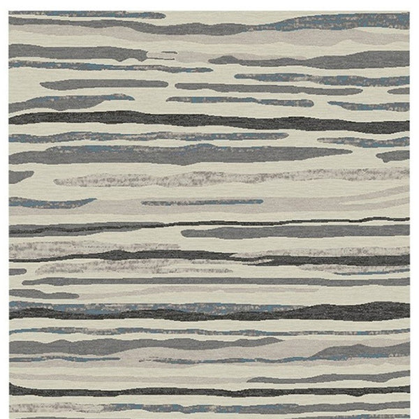 HomeRoots 5' Modern Beige and Gray Abstract Area Rug - Soft, Durable Design for Stylish Homes with Kids & Pets 5' X 8' 552162