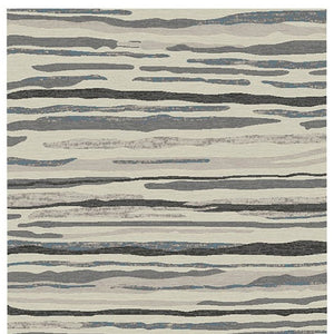HomeRoots 5' Modern Beige and Gray Abstract Area Rug - Soft, Durable Design for Stylish Homes with Kids & Pets 8' X 10' 552163