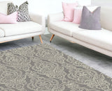 Area Rugs - Elegant Damask Design for Stylish Living Spaces, Stain-Resistant & Comfortable Texture