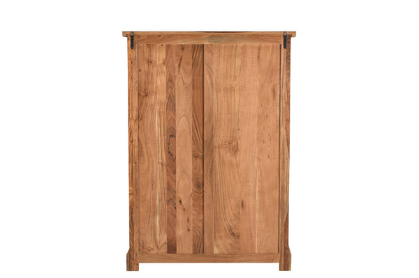 Homeroots 51" Brown Solid Wood Live Edge Five Drawer Standard Chest  Solid Wood 552247