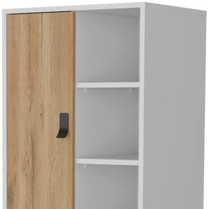 Homeroots 20" White And Natural Two Drawer Dresser  Manufactured Wood 552271