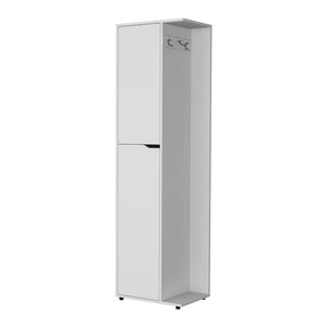 HomeRoots 71" Elegant White Wood Accent Cabinet with Two Doors, Versatile Storage for Any Room Décor 552286