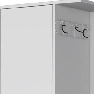 HomeRoots 71" Elegant White Wood Accent Cabinet with Two Doors, Versatile Storage for Any Room Décor 552286