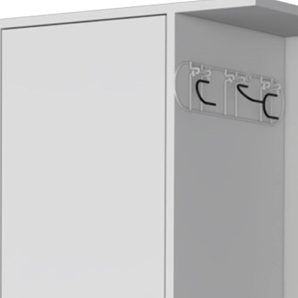 HomeRoots 71" Elegant White Wood Accent Cabinet with Two Doors, Versatile Storage for Any Room Décor 552286