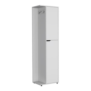 HomeRoots 71" Elegant White Wood Accent Cabinet with Two Doors, Versatile Storage for Any Room Décor 552286