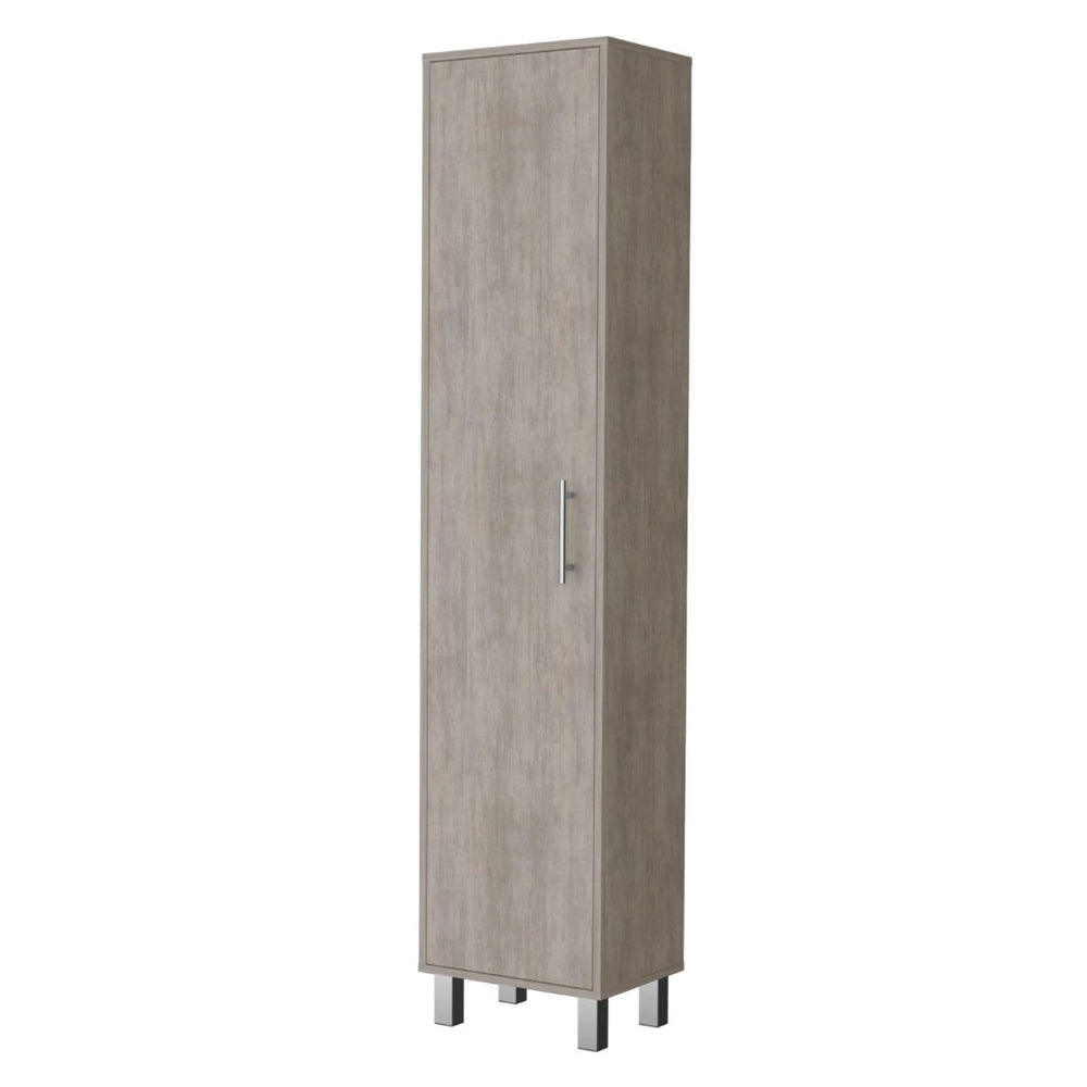HomeRoots 71" Gray Wood Accent Cabinet - Sleek Storage Solution with Adjustable Shelves for Modern Spaces 552287